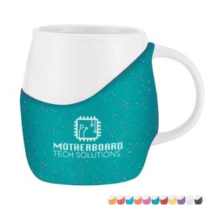Rotunda Glitter Ceramic Mug, 12oz. - GN1737