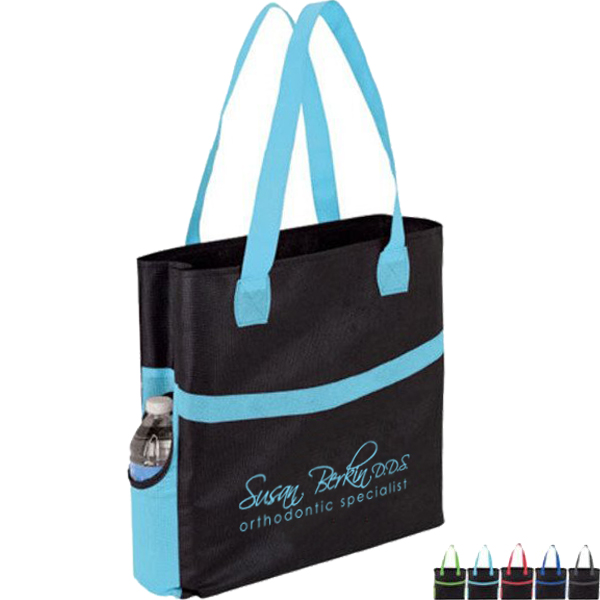 Product Photo 1 Swoop Color Accent Non-Woven Tote Bag