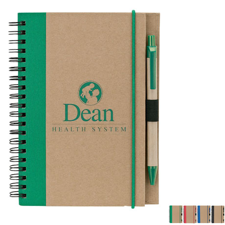 Product Photo 1 Recycled Notebook & Pen, 5-1/2" x 7-1/8"
