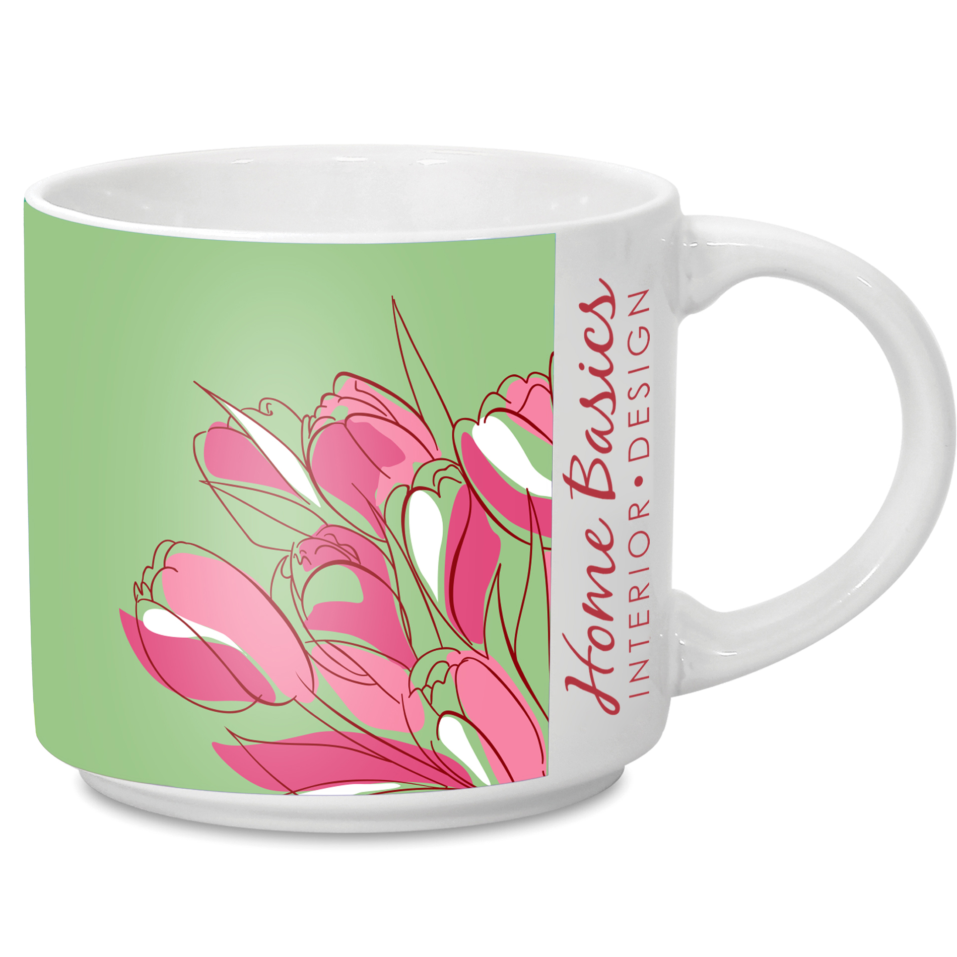 Product Photo 1 Metro White Ceramic Mug, 14oz.