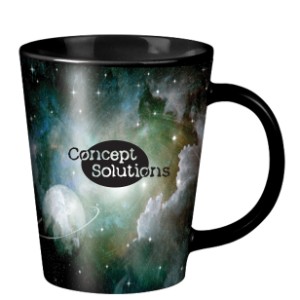 Short Black Latte Mug, 12oz. - XP1021