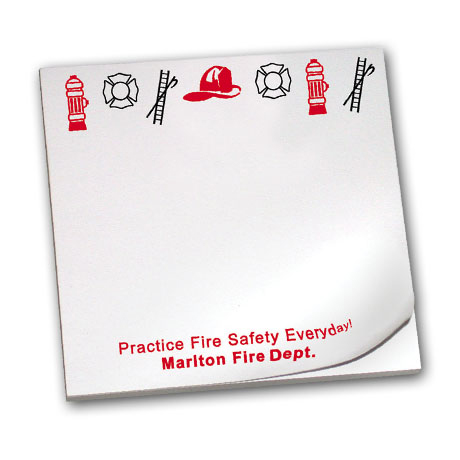 Product Photo 1 Practice Fire Safety Everyday, 25 Sheet Sticky Pad