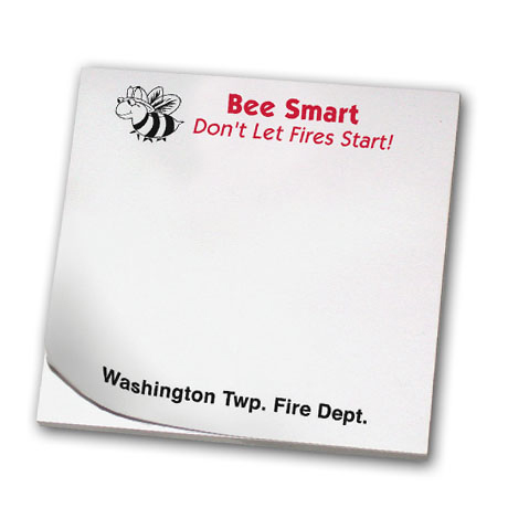 Product Photo 1 Bee Smart Don't Let Fires Start, 25 Sheet Sticky Pad