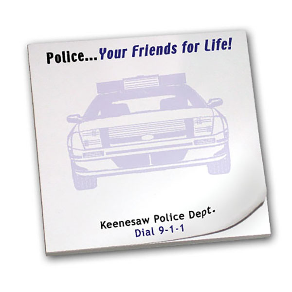 Product Photo 1 Police... Your Friends for Life!, 25 Sheet Sticky Pad
