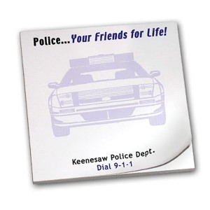 Police... Your Friends for Life!, 25 Sheet Sticky Pad - SPE250