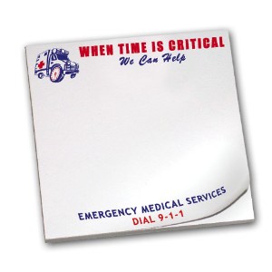 When Time is Critical We Can Help, 25 Sheet Sticky Pad - SPG250