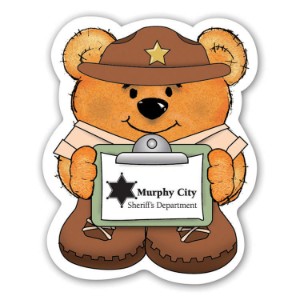 Sheriff Bear Magnet - BEN950