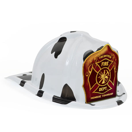 Product Photo 1 Chief's Choice Kid's Firefighter Hat Dalmatian, Custom Shield