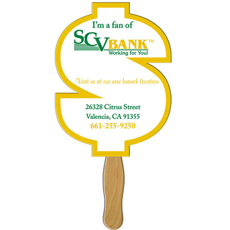 Product Photo 1 Dollar Sign Hand Fan
