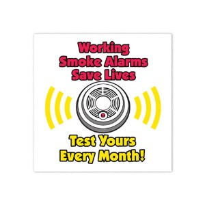Working Smoke Alarms Save Lives Temporary Tattoo, Stock - Closeout, On Sale! - FS3705