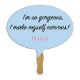 Round Speech Bubble Hand Fan