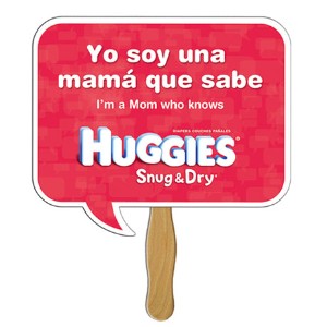 Square Speech Bubble Hand Fan - LC2155