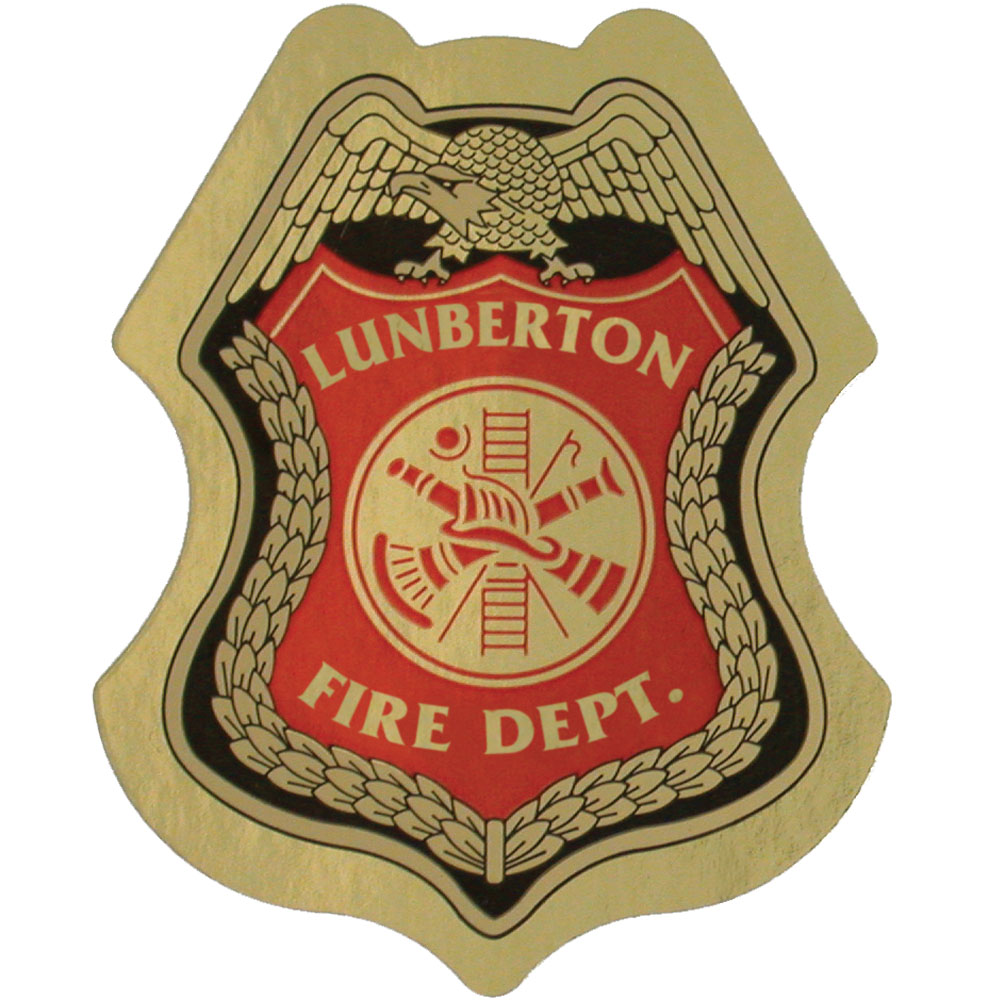 Product Photo 1 Junior Firefighter Foil Sticker Badge, Custom