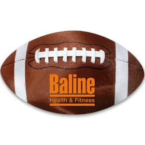 Football Shaped ColorBurst™ Microfiber Cloth - TK4914
