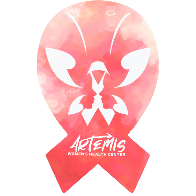 Product Photo 1 Awareness Ribbon Shaped ColorBurst™ Microfiber Cloth