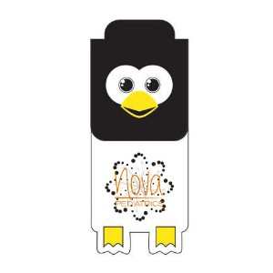 Paws N Claws Magnetic Bookmark - Penguin - VT1369