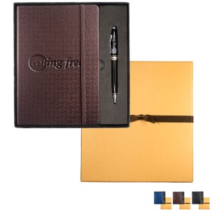 Textured Tuscany™ Journal w/Executive Stylus Pen Set - PM2550