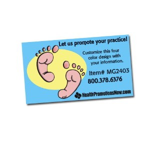 Cartoon Foot Prints Design Full Color Magnet - MG2403