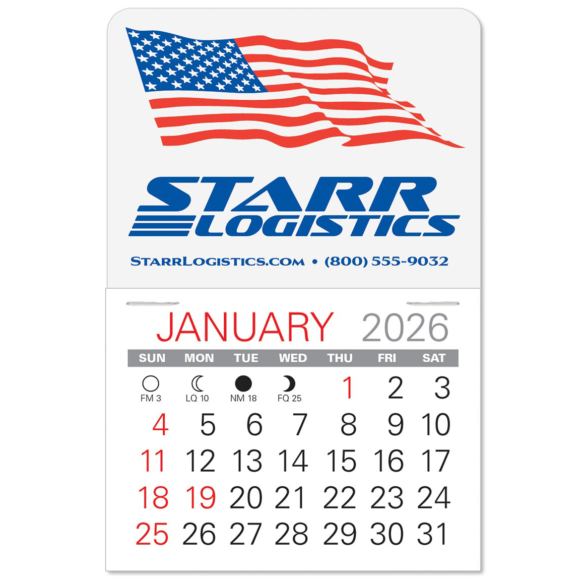 Product Photo 1 Patriotic Value Stick™ Calendar