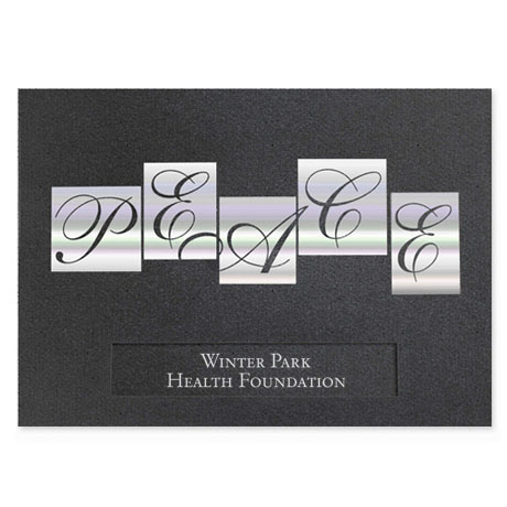 Product Photo 1 Peace Holographic Holiday Greeting Card
