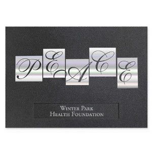 Peace Holographic Holiday Greeting Card - WA1095
