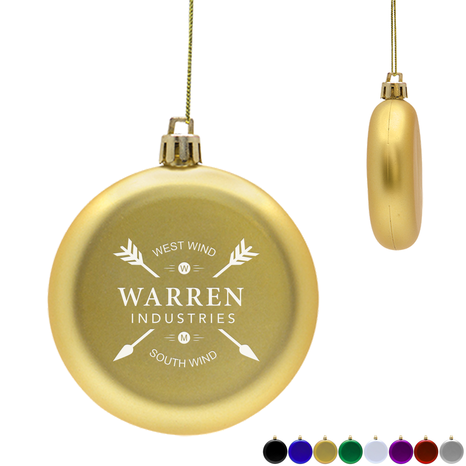 Product Photo 1 Shatter Resistant Flat Round Ornament