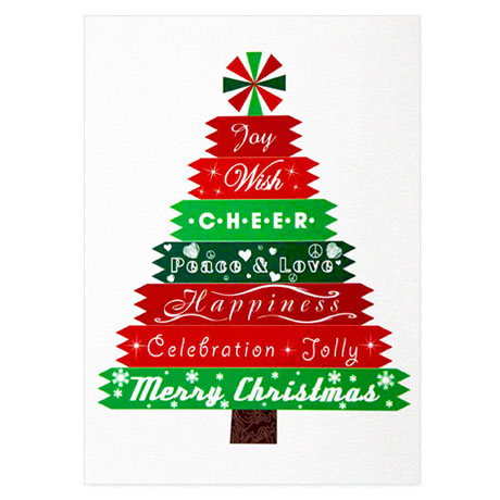 Product Photo 1 Merry Christmas Tree Holiday Greeting Card