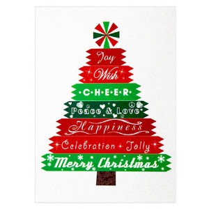 Merry Christmas Tree Holiday Greeting Card - WA1125