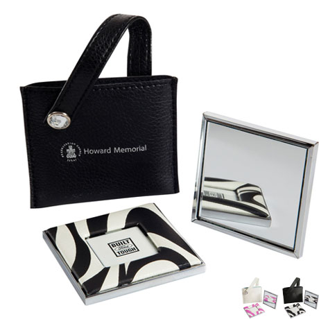 Product Photo 1 Stylish Zebra Print Mirror w/ Purse Pouch