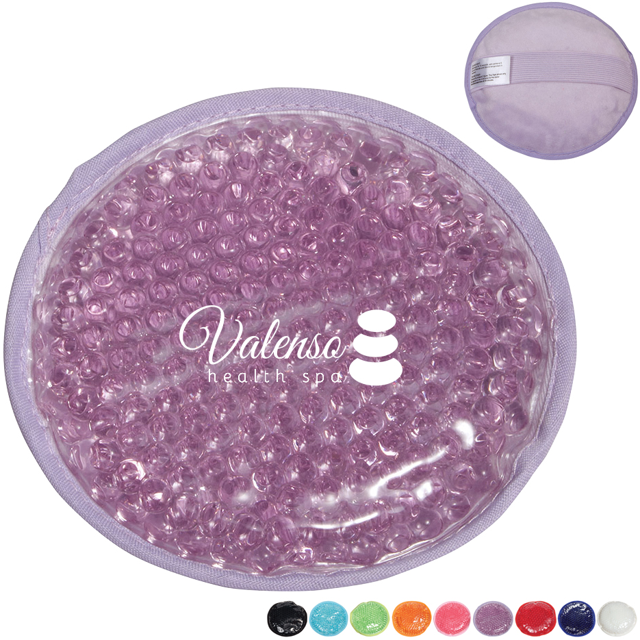 Product Photo 1 Plush Aqua Pearls Round Deluxe Hot & Cold Pack