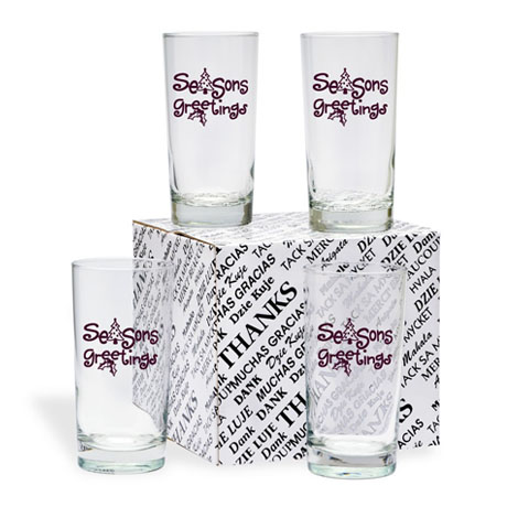 Product Photo 1 Deluxe "Thank You" Beverage Glass Set