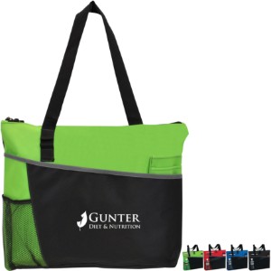 Brady Zippered Brief Polycanvas Tote Bag - KB1005