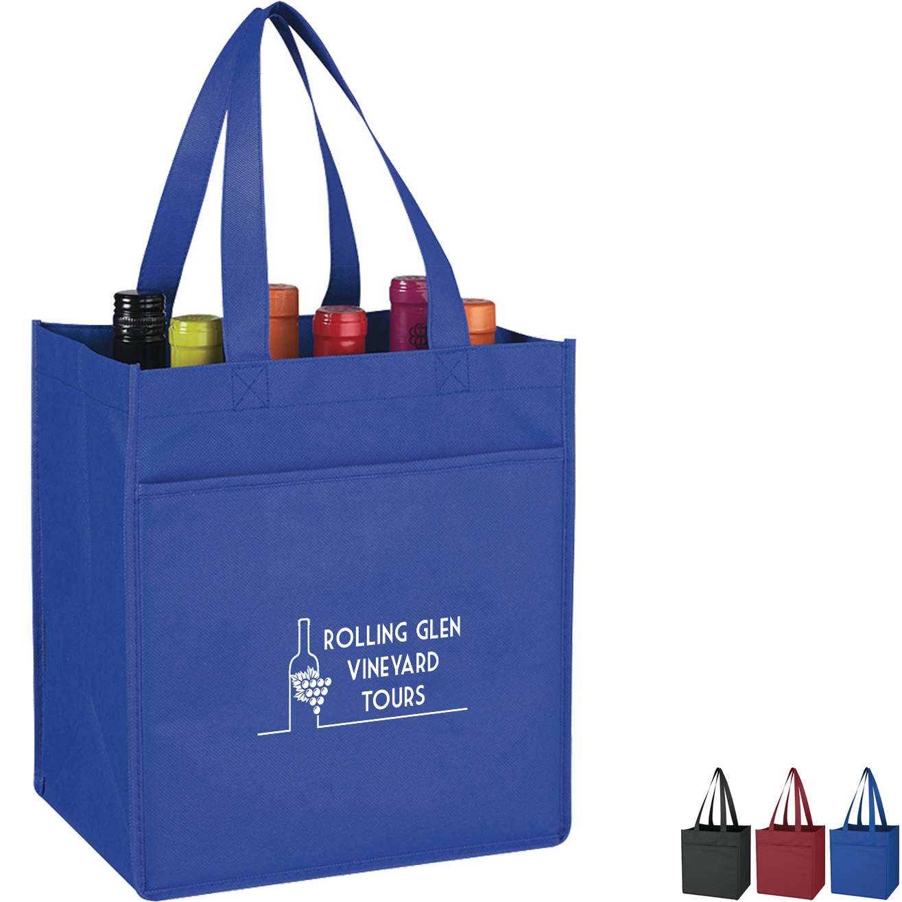 Product Photo 1 Non-Woven 6 Bottle Wine Tote