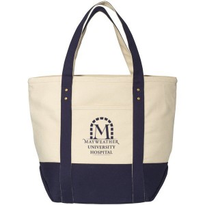 Seaside Zippered Cotton Tote, 16oz. - GM1886