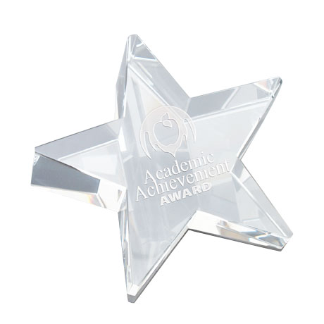Product Photo 1 Crystal Rising Star Paperweight
