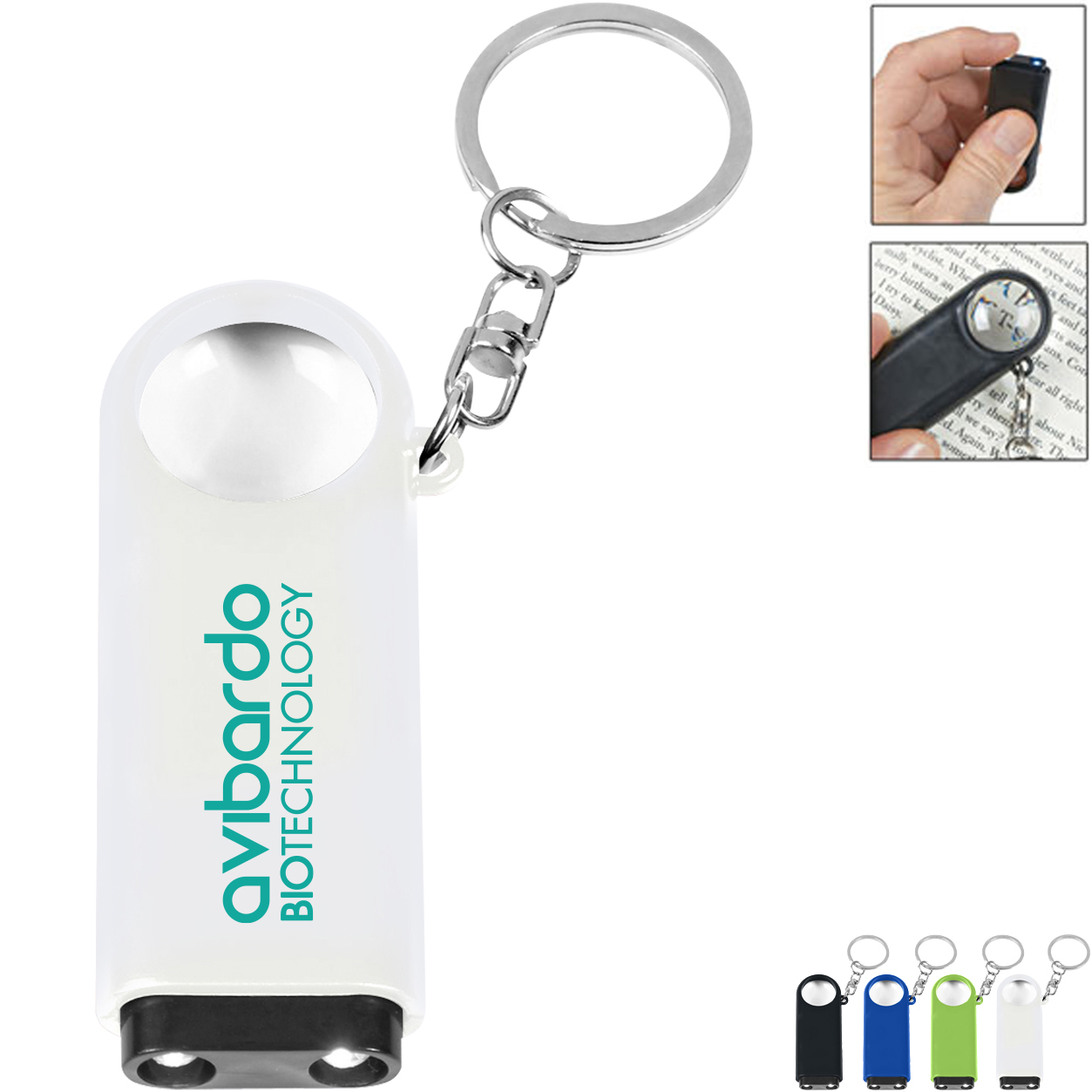 Product Photo 1 Magnifier and LED Light Key Chain