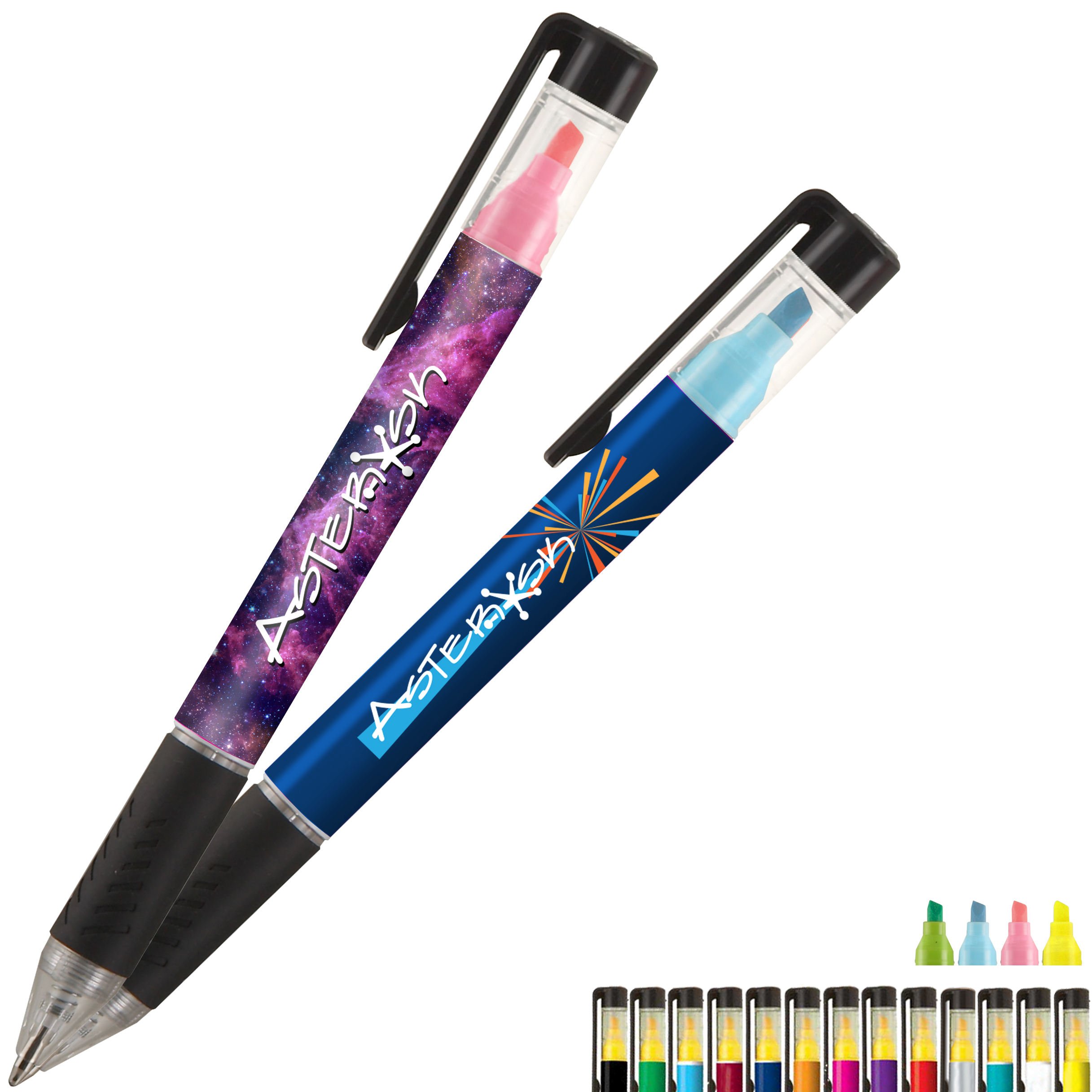 Product Photo 1 Duplex Rubber Grip Ballpoint Pen & Highlighter