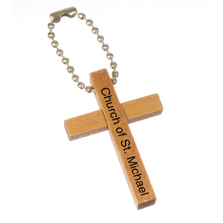 Product Photo 1 Wooden Cross Keychain