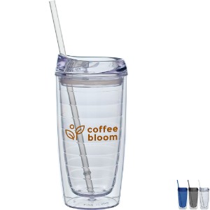 Cool Cup w/ Lid & Straw, 15oz. - GA1917