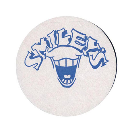 Product Photo 1 White Round Pulpboard Coaster, 80 pt.