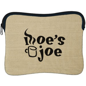 Burlap-Neoprene iPad Sleeve - NM3010