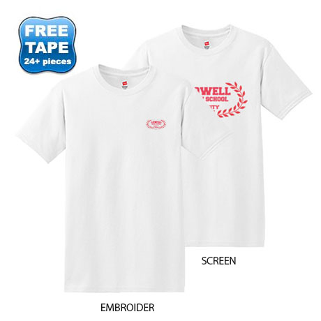 Product Photo 1 Hanes ComfortSoft® Cotton T-Shirt, White