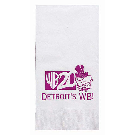 Product Photo 1 White Dinner Napkin, 1/8" Fold, 3 Ply