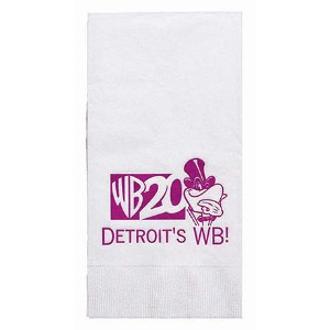 White Dinner Napkin, 1/8" Fold, 3 Ply - TN1085