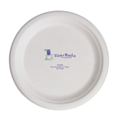Product Photo 1 Biodegradable Round Paper Plate, 9"