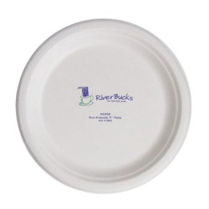 Biodegradable Round Paper Plate, 9" - TN1135