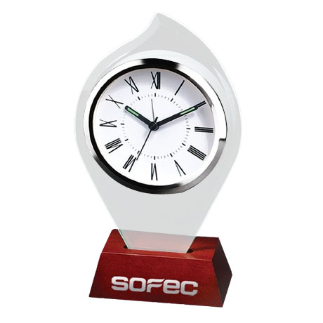 Product Photo 1 Flame-on-Wood Desk Clock