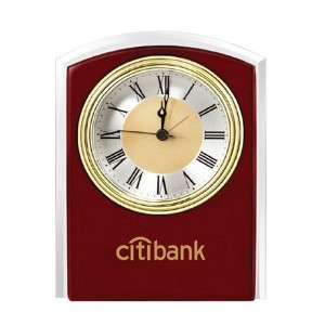 Atlantis Mahogany Desk Clock - MY2400