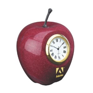 Marble Apple Clock - MY2460