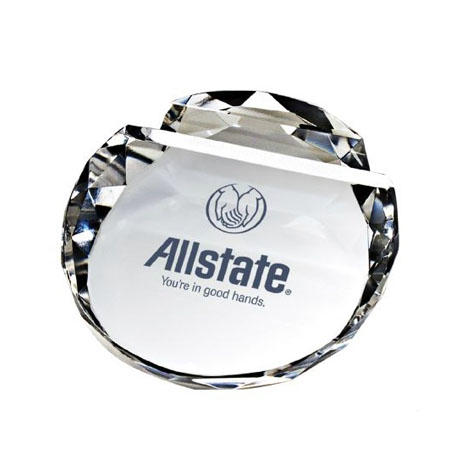 Product Photo 1 Crystal Paperweight Card Holder